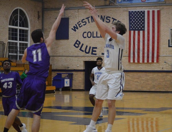 Caywood's Hot Shooting Puts Westminster Men's Basketball Atop Fontbonne