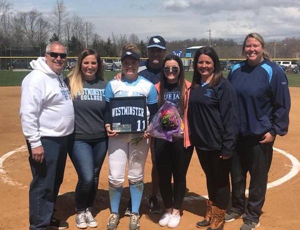 Price Perfect Game, Tepen Walkoff Highlight Westminster Softball Senior Day