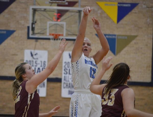 Westminster Women's Basketball Cruises Past Barclay, Breaks Scoring Record