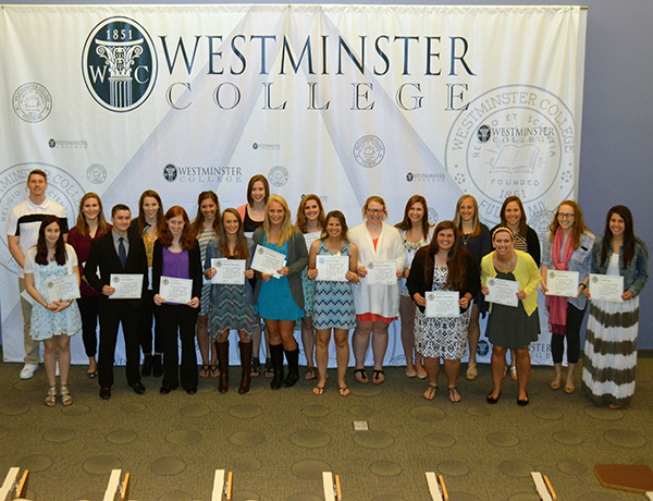 Westminster Inducts 30 into Chi Alpha Sigma, the National College Athlete Honor Society