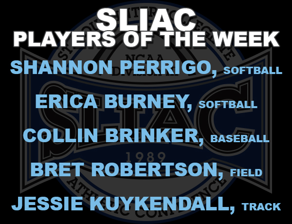 Five Spring Athletes Named SLIAC Players of the Week