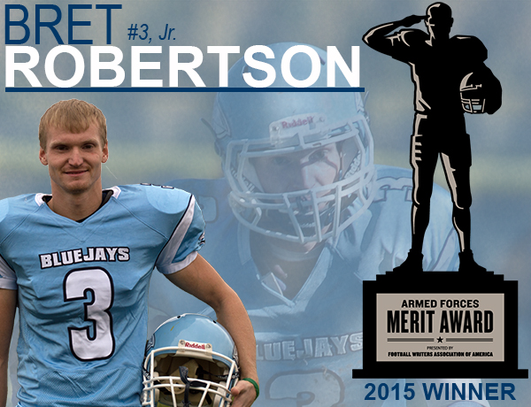 Westminster's Bret Robertson Named 2015 Armed Forces Merit Award Recipient