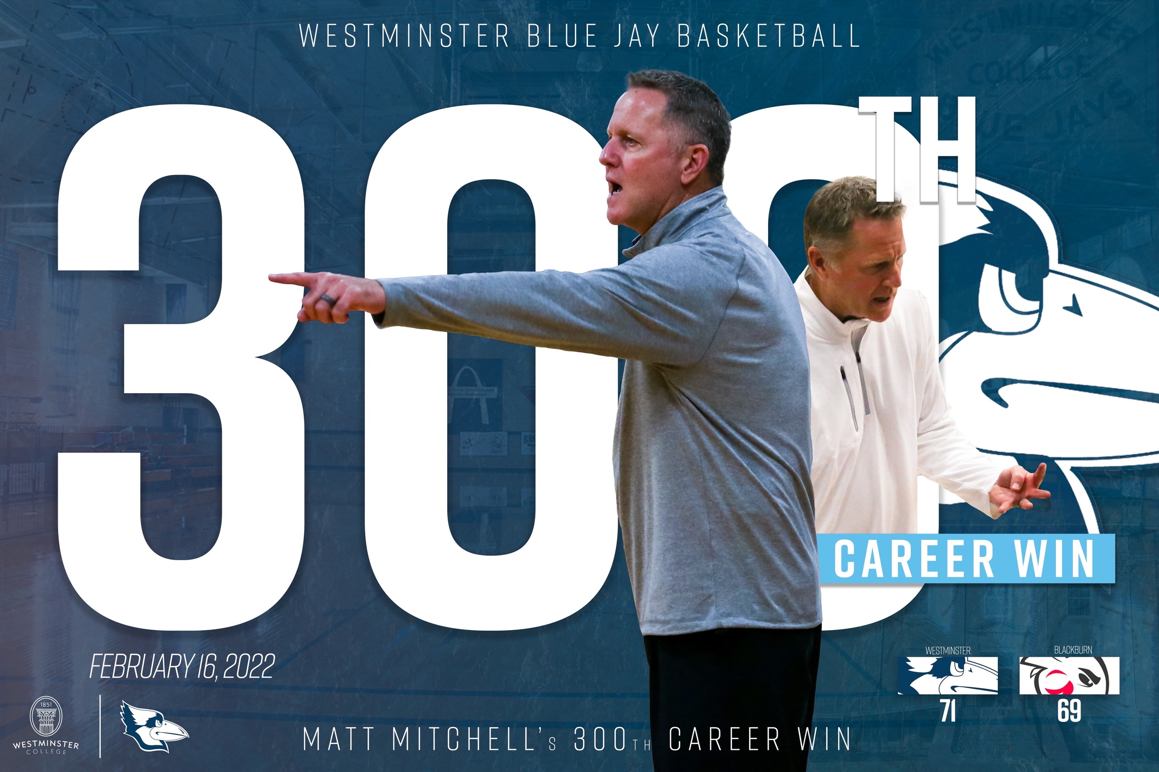 Blue Jays Victorious On Senior Night Give Coach Mitchell 300th Career Win In His Final Home Game