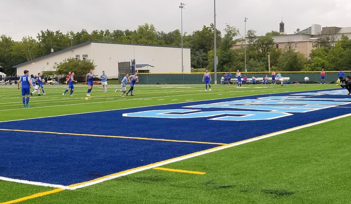 Westminster Men's Soccer Records First Win on New Turf