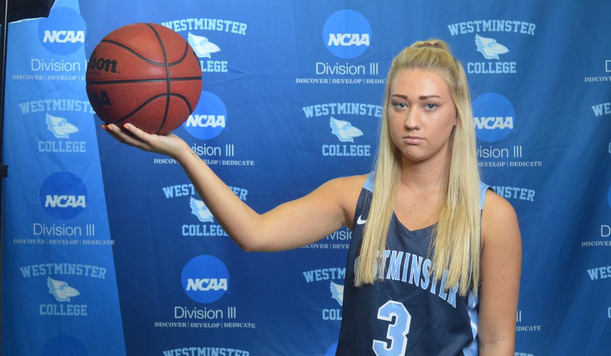 Kendal Miller Brings Down House and MacMurray College in Westminster College Women's Basketball Senior Day Win